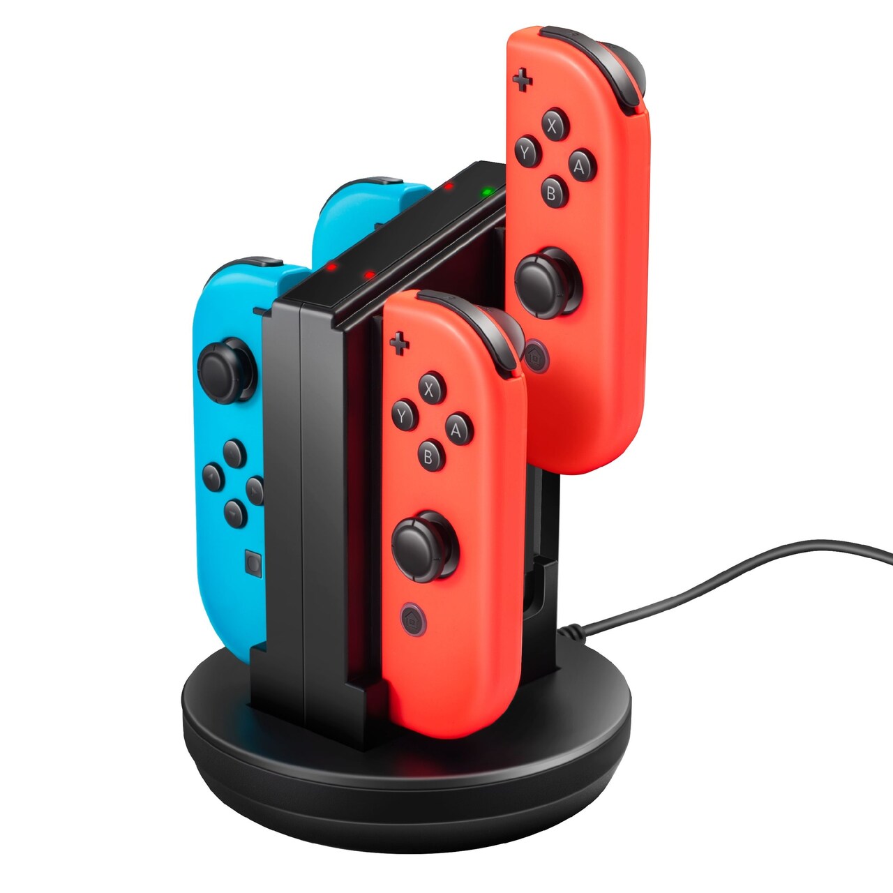 Insten Charging Station Compatible with Nintendo Switch &#x26; OLED Model 2021 Joycon Controllers 4-in-1 Charger Dock Stand